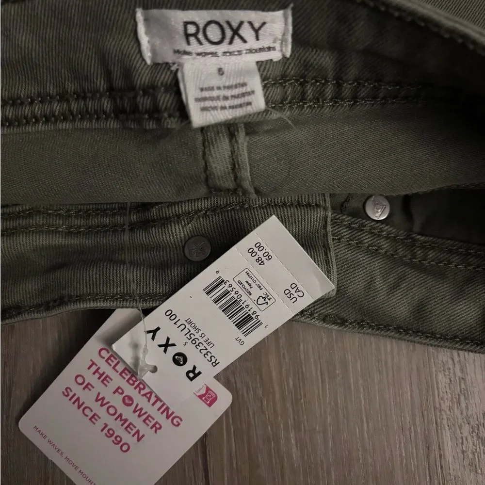 Roxy Olive Green Jean Shorts